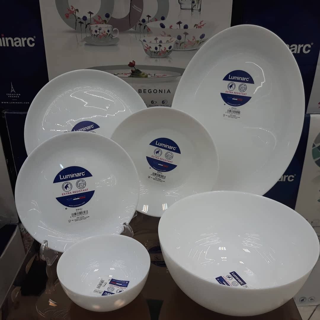 سرویس 26پارچه دیوالی سفید/لومینارک