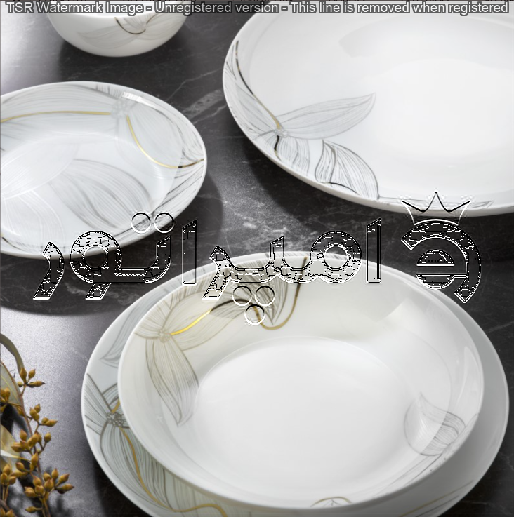 سرویس 26 پارچه دیوالی طرح گلدار گلدن اپال